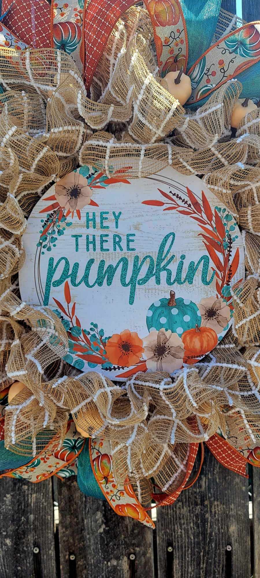 The "Hey There Pumpkin" Wreath