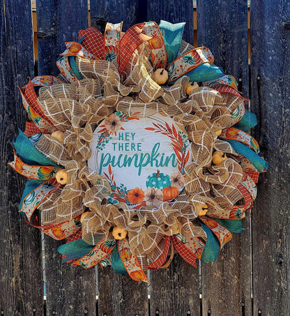 The "Hey There Pumpkin" Wreath