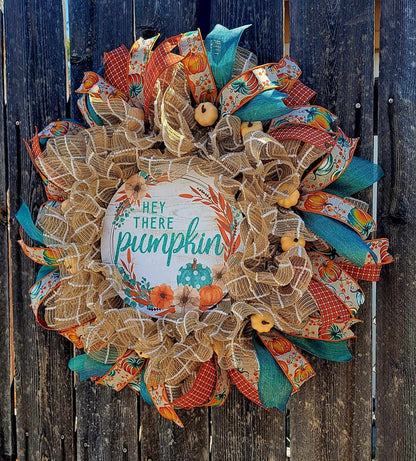 The "Hey There Pumpkin" Wreath