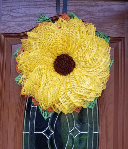 The "Full Bloom" Sunflower Wreath