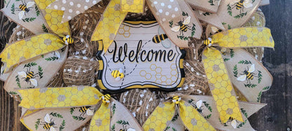 The "Welcome Bee" Wreath