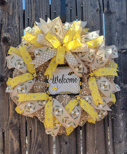 The "Welcome Bee" Wreath