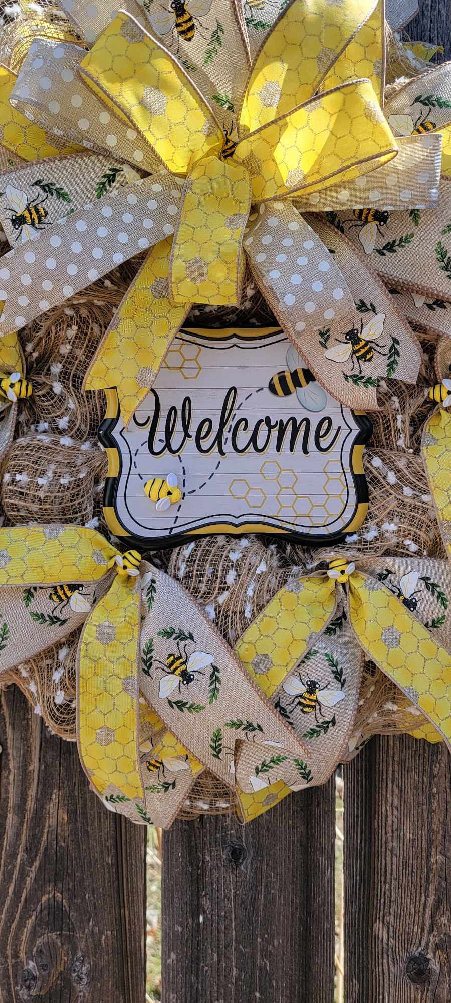 The "Welcome Bee" Wreath