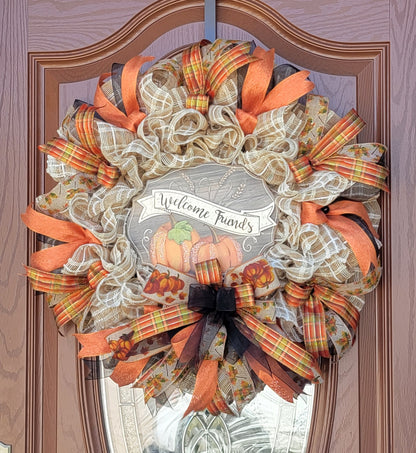 The "Welcome Friends" Fall Wreath